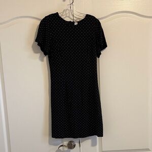 Old Navy Black Polkadot Mini Dress
